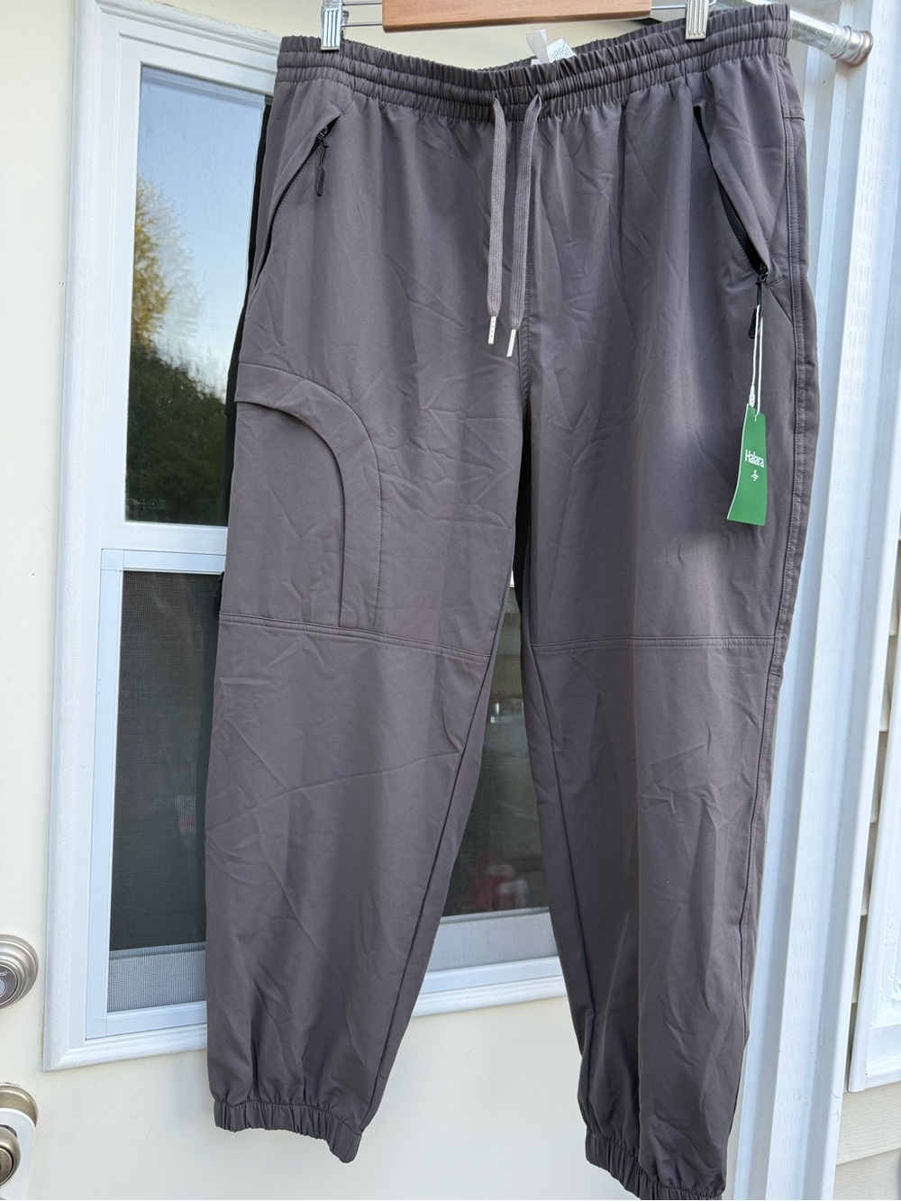 HALARA Gray Elastic-Waist Women's Jogger Pants